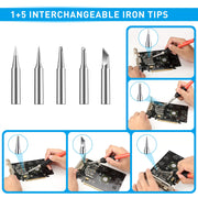 Soldering Iron Kit with Ceramic Heating Core real usage | Smaronics
