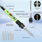 Soldering Iron Kit with Ceramic Heater rear design | Smaronics