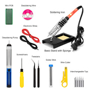 Soldering Iron Kit with Ceramic Heating Core side profile | Smaronics
