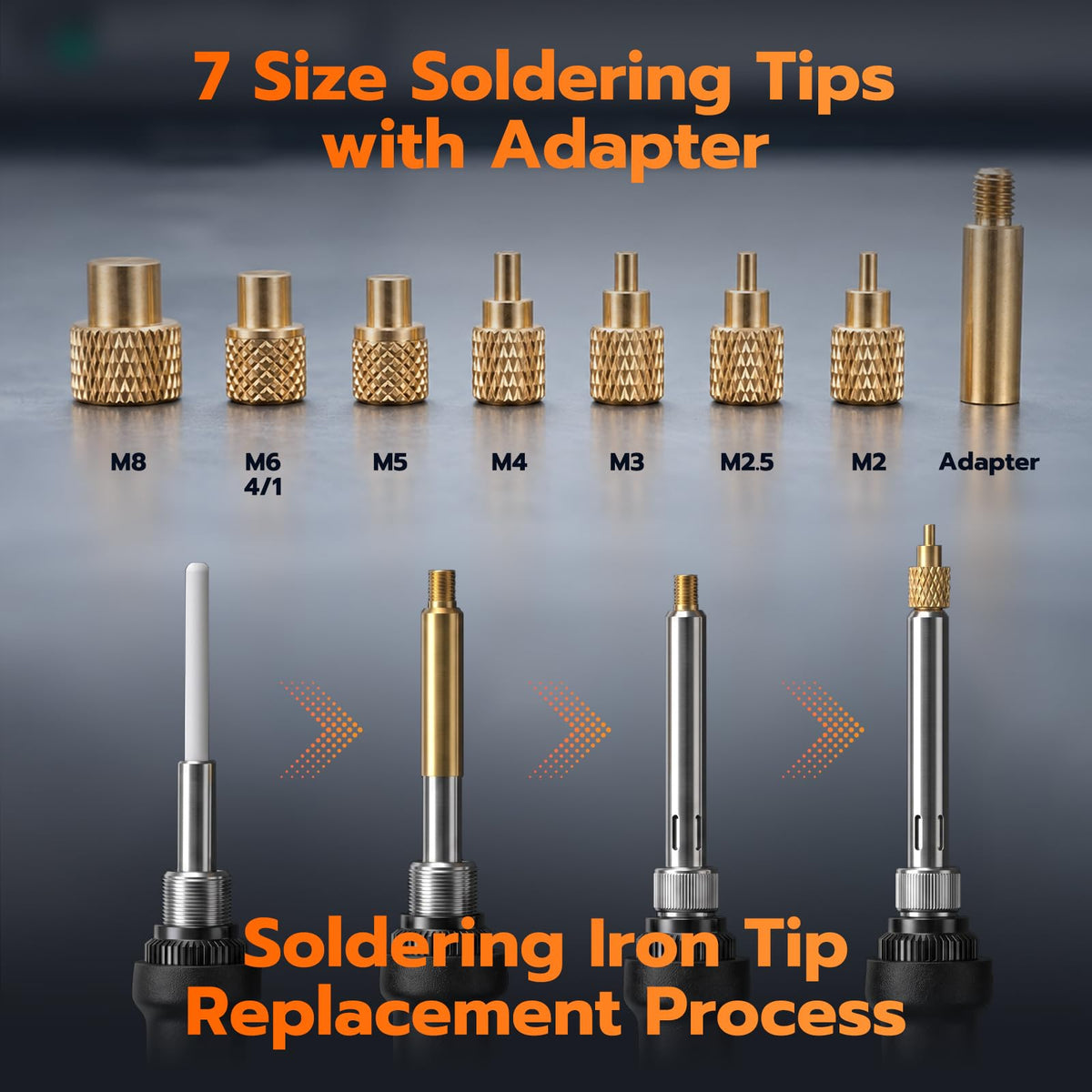 Soldering Iron Kit with 380pcs Threaded Inserts image 4