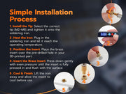 Soldering Iron Kit with 380pcs Threaded Inserts image 5