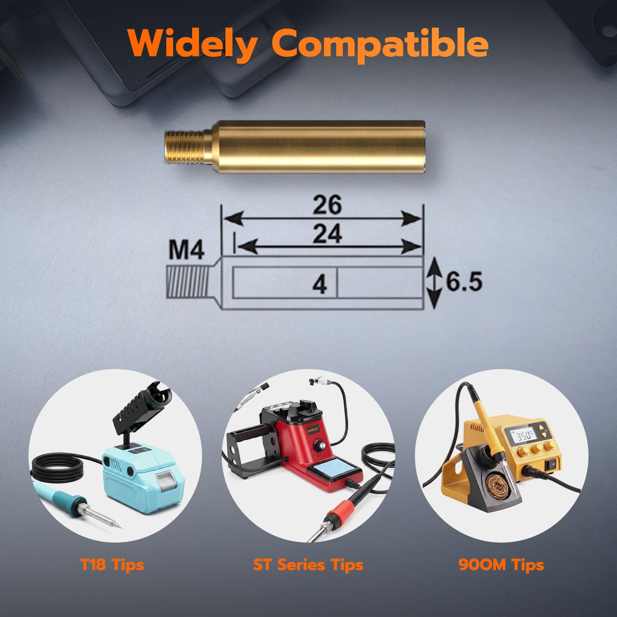 Soldering Iron Kit with 380pcs Threaded Inserts image 6