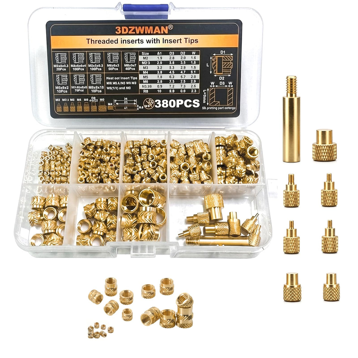 Soldering Iron Kit with 380pcs Threaded Inserts image 9