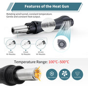 soldering station 2 in 1 hot air rework soldering iron kit feature clo