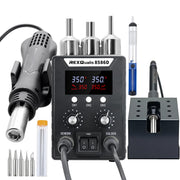 soldering station 2 in 1 hot air rework soldering iron kit front angle