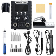 soldering station 2 in 1 hot air rework soldering iron kit real usage