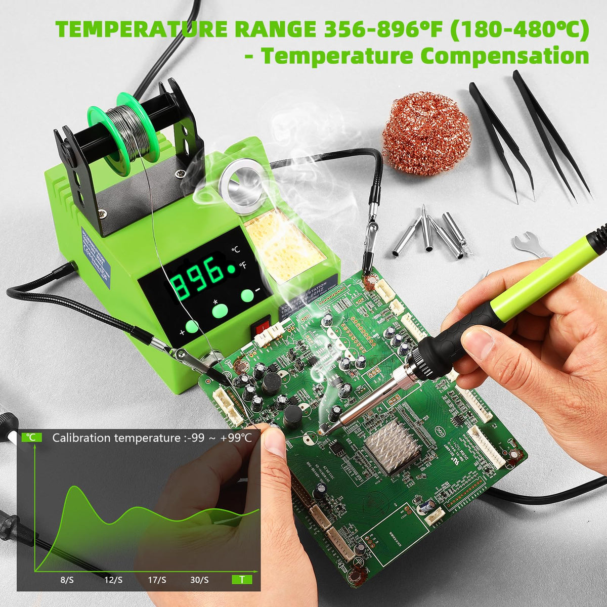 soldering station side profile product view | Smaronics