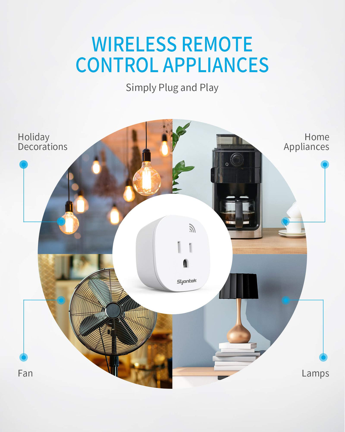 Syantek Remote Control Outlet side profile | Smaronics