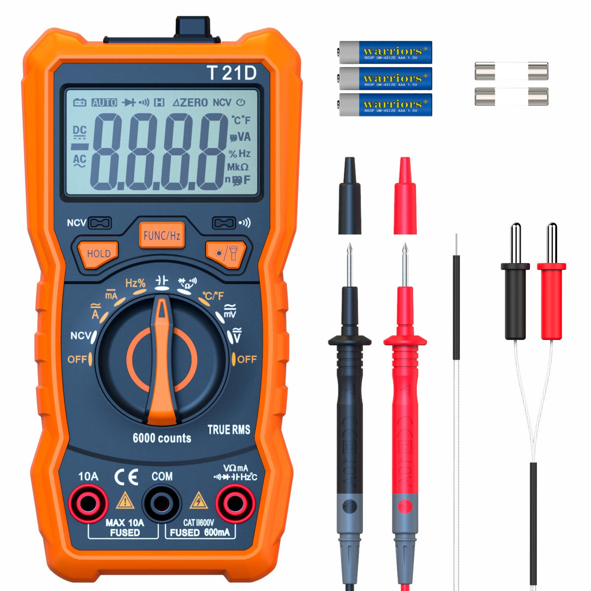t21d digital multimeter non contact voltage testing and accurate measu
