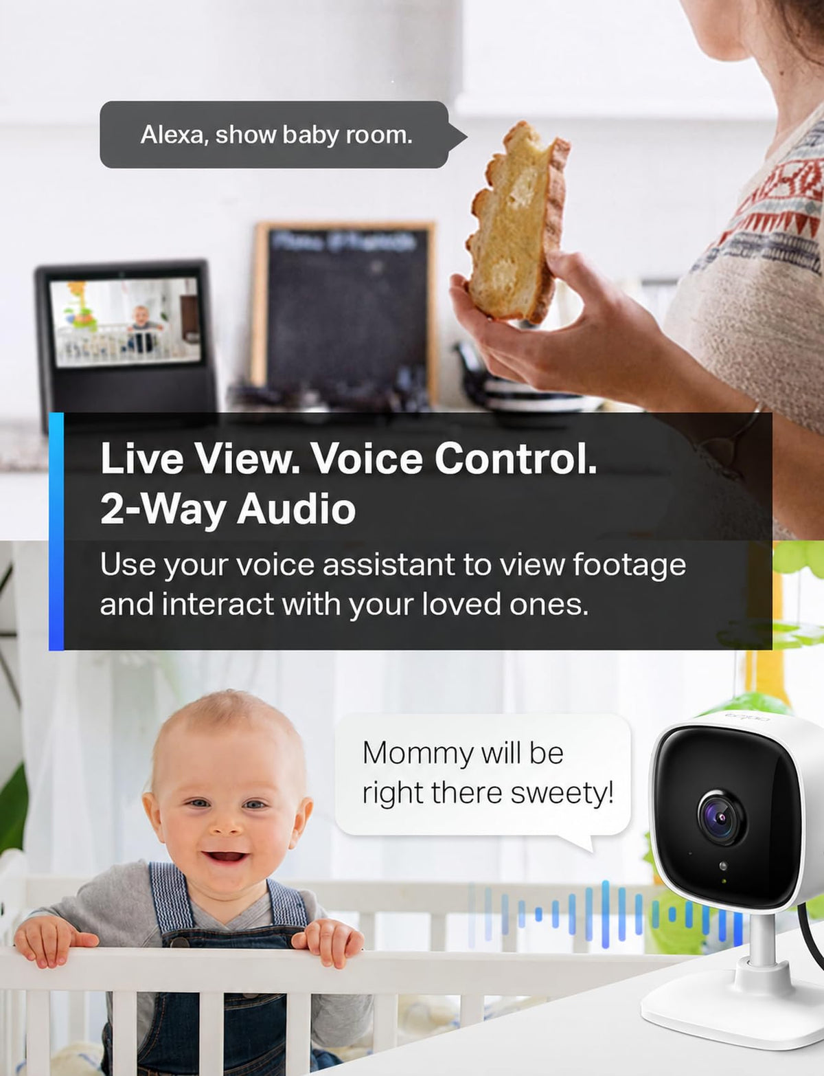 Tapo 1080P Indoor Security Camera feature close up view | Smaronics