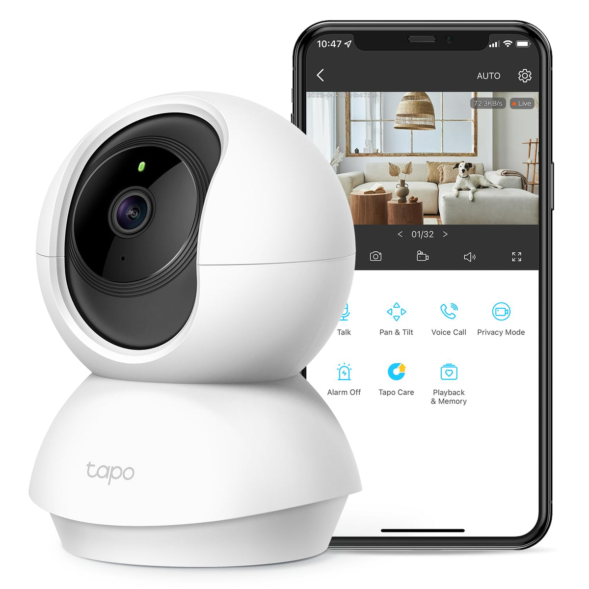 Tapo 2K Pan Tilt Security Camera image 9