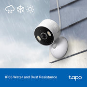 tapo c113 smart indoor outdoor security camera clip and build detail |