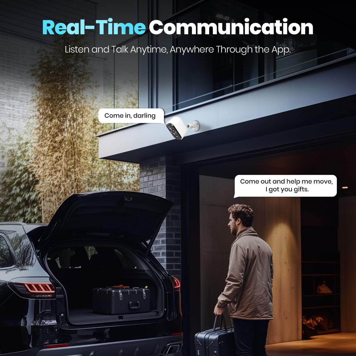 Techage 2K Security Camera package contents view | Smaronics
