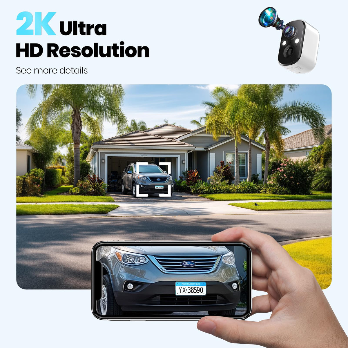 Techage 2K Security Camera rear design | Smaronics