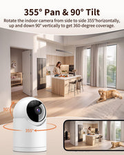 techage indoor cameras for home security feature close up view | Smaro