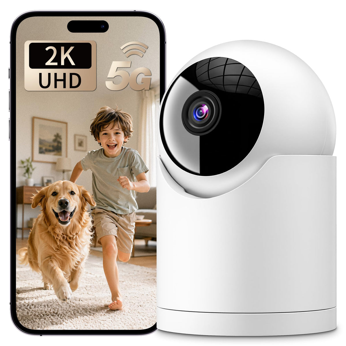 Techage Indoor Cameras for Home Security front angle | Smaronics