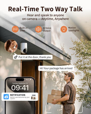 techage indoor cameras for home security package contents view | Smaro