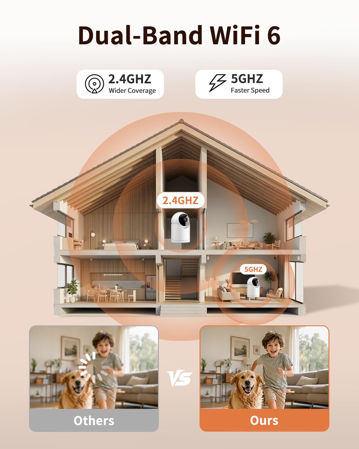 techage indoor cameras for home security product detail close up | Sma