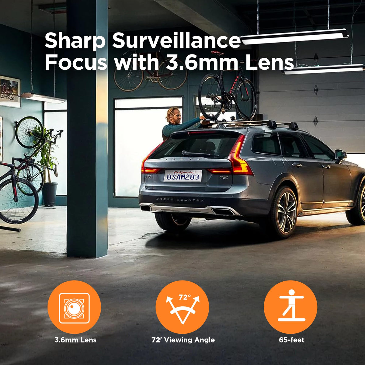 TIGERSECU 2MP Bullet Security Camera feature close up view | Smaronics