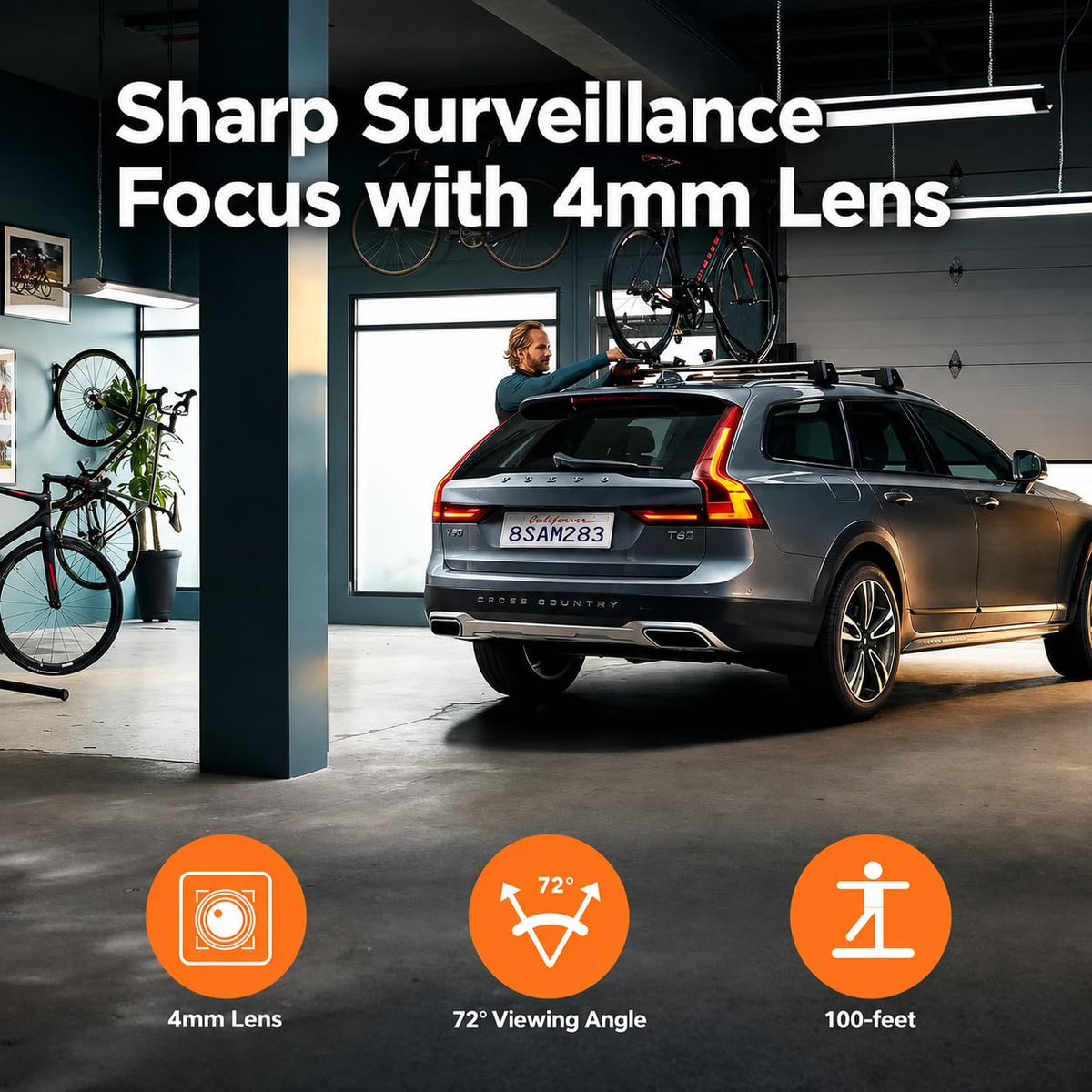 TIGERSECU 5MP Security Camera feature close up view | Smaronics