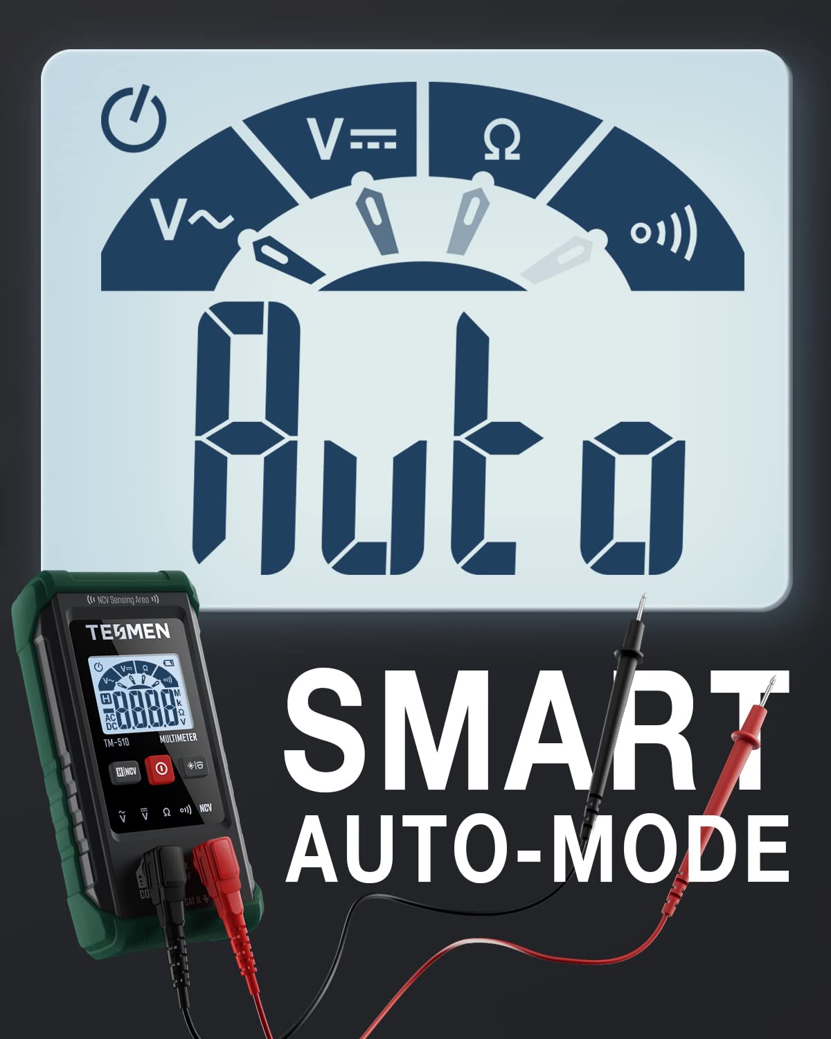 TM-510 Digital Multimeter feature close up view | Smaronics