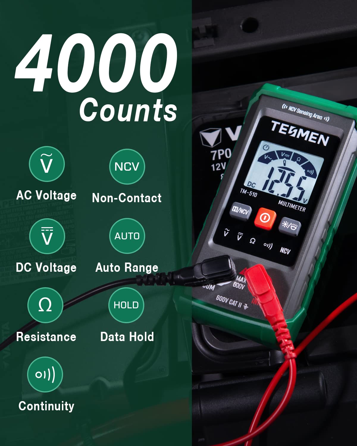 TM-510 Smart Digital Multimeter rear design | Smaronics