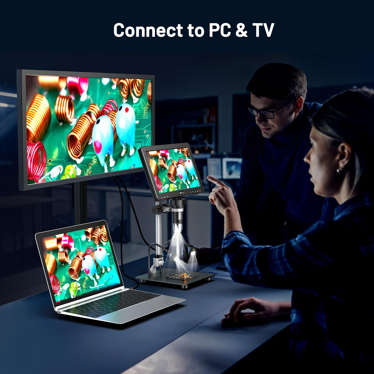 TOMLOV DM9 Max Digital Microscope with 10.1" HD IPS Display image 7