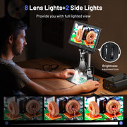 TOMLOV DM9 Max Digital Microscope with 10.1" HD IPS Display image 8