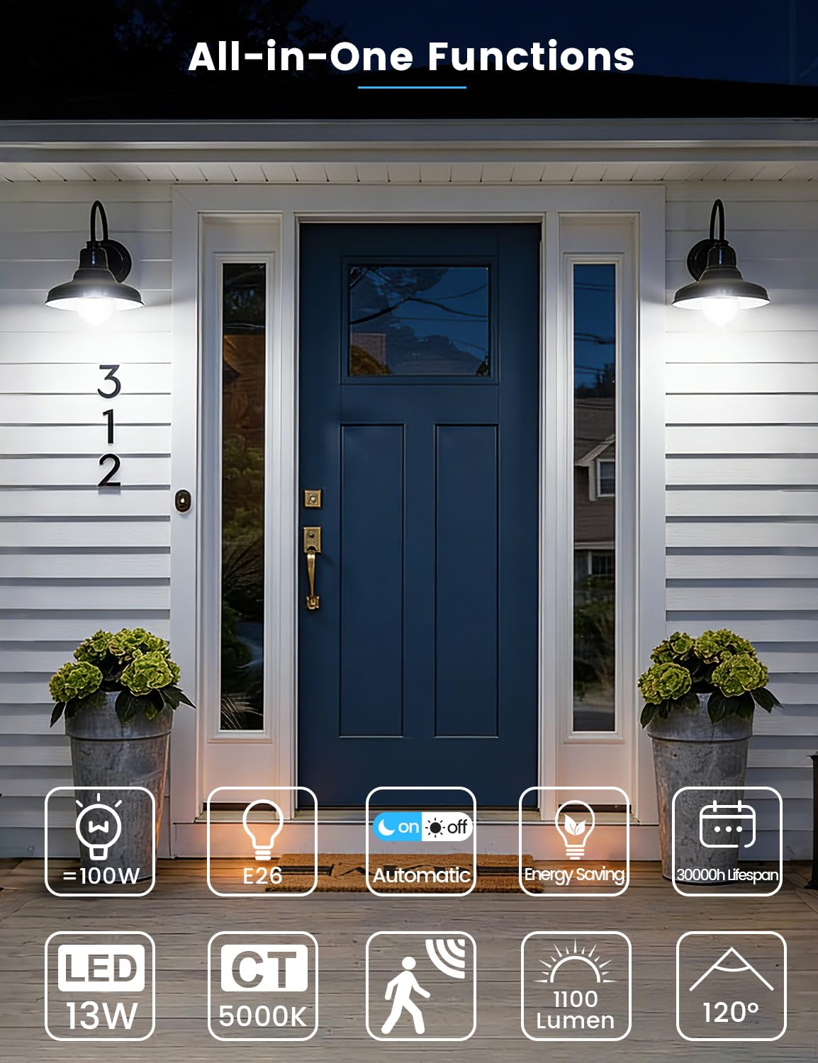Torkase Motion Sensor Light Bulbs image 7