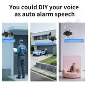 Triple Lens Outdoor Security Camera clip and build detail | Smaronics
