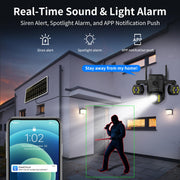 Triple Lens Outdoor Security Camera real usage | Smaronics