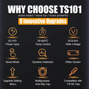 ts101 smart soldering iron clip and build detail | Smaronics