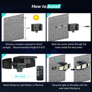 tuffenough solar outdoor lights 2 pack package contents view | Smaroni
