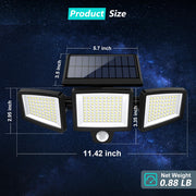 Tuffenough Solar Outdoor Lights 2-Pack side profile | Smaronics