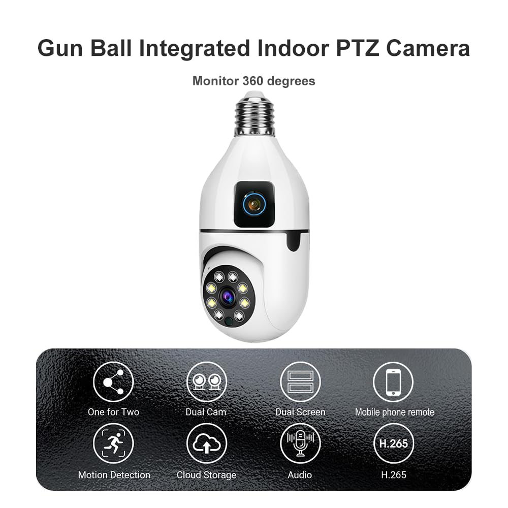 TUYA 6MP Dual-Lens Security Camera rear design | Smaronics