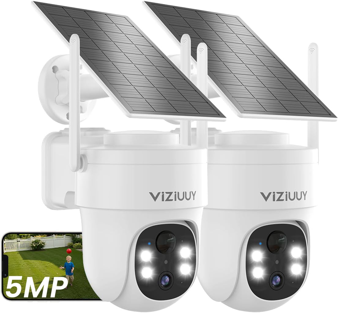 VIZIUUY 3K Ultra HD Solar Security Camera with AI Motion Detection image 10