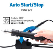wep 882d soldering iron station 2 in 1 package contents view | Smaroni