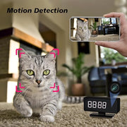 WiFi Hidden Full HD 4k Camera Clock feature close up view | Smaronics