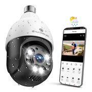wifi lightbulb security camera front angle product view | Smaronics