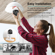 wifi lightbulb security camera rear design product view | Smaronics