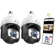 WiFi Lightbulb Security Camera with 4MP Night Vision and AI Tracking image 10