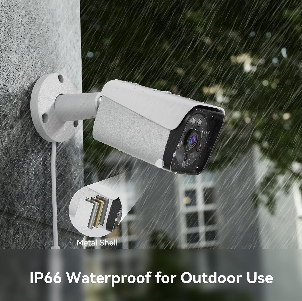 Wired Security Camera System Outdoor feature close up view | Smaronics