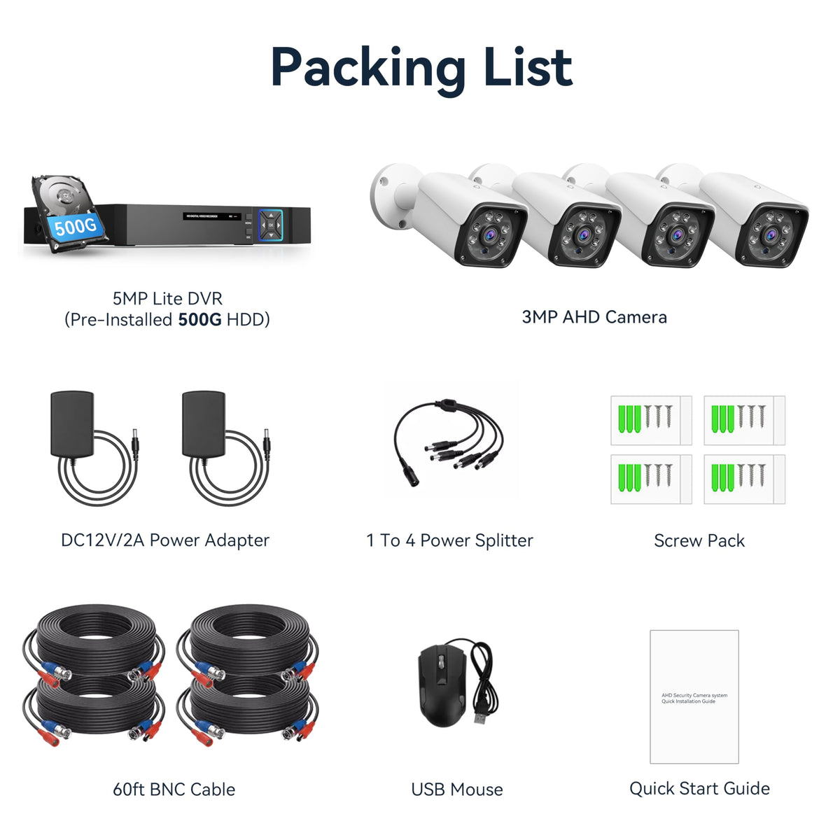 wired security camera system outdoor product detail close up | Smaroni