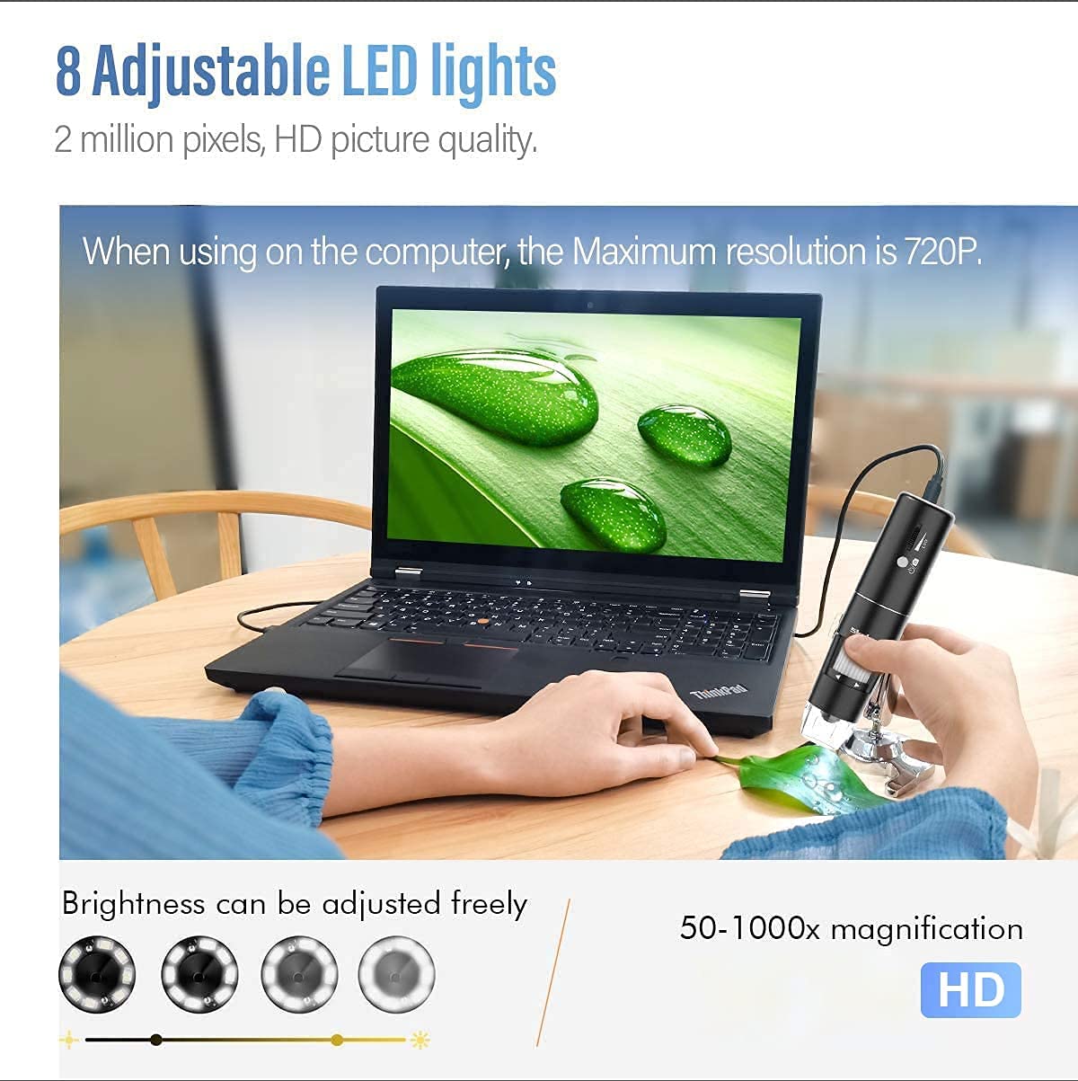 Wireless Handheld Digital Microscope with WiFi and USB Connectivity image 3