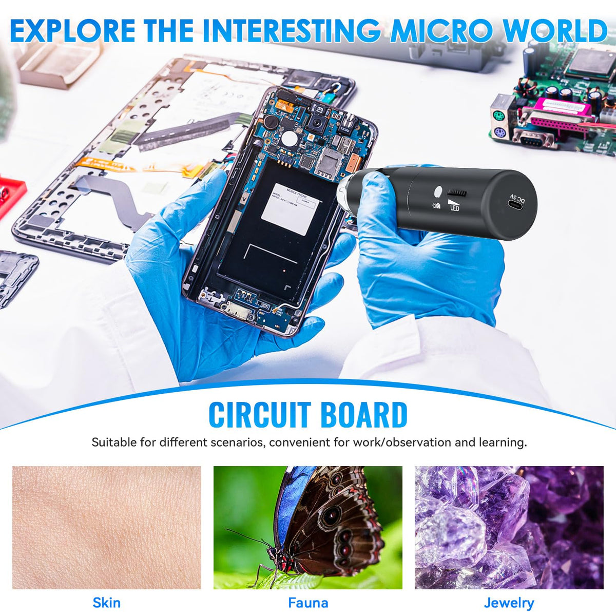 Wireless Handheld Digital Microscope with WiFi and USB Connectivity image 7