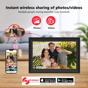 YENOCK 10.1 inch Digital Photo Frame feature close up view | Smaronics