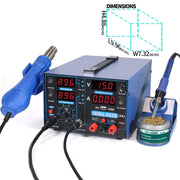yihua 853d soldering station rear design product view | Smaronics