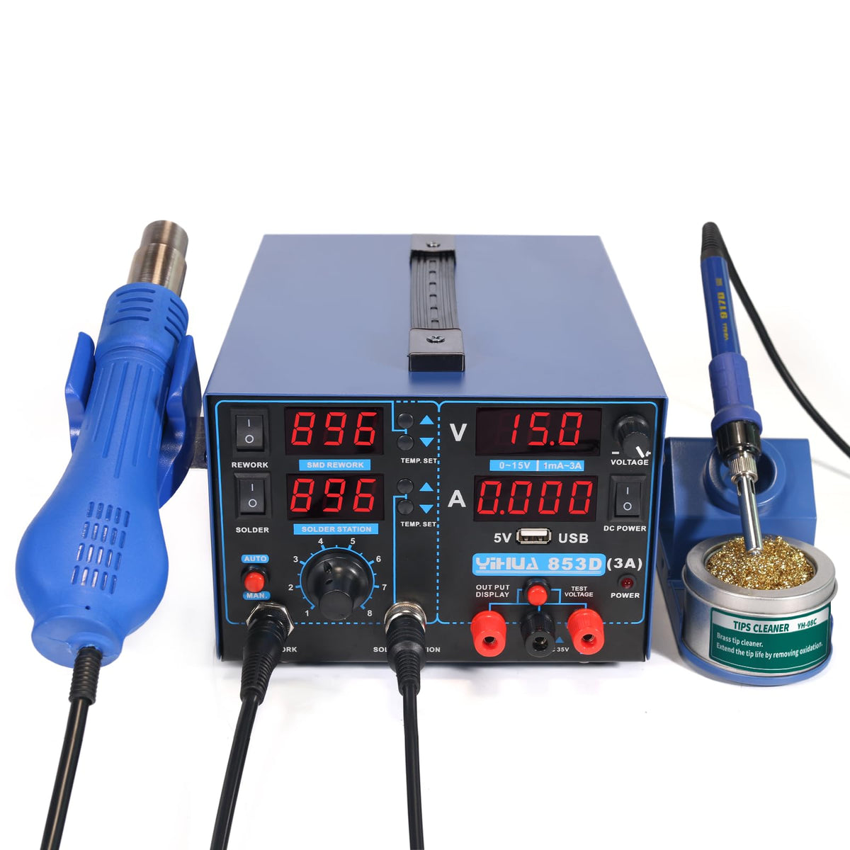 yihua 853d soldering station side profile product view | Smaronics
