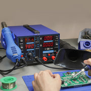 YIHUA 853D Soldering Station with Hot Air Rework and Power Supply image 9