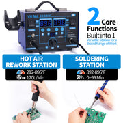 yihua 862bd smd soldering iron feature close up view | Smaronics